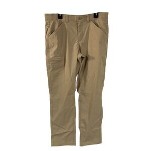 Eddie Bauer Men's 36x34 Rainier Pants Light Khaki Casual Stretch Water Repellent